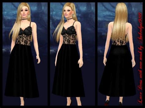 Amberlyn Designs Sims Lace Dresses New Mesh • Sims 4 Downloads