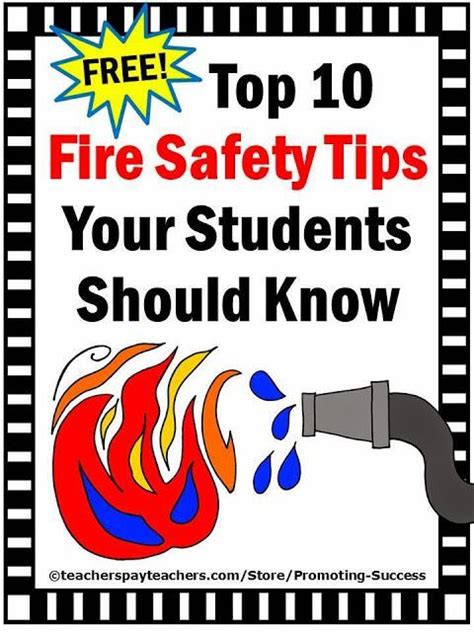 Free Fire Prevention Week Printables Top Ten List Fire Prevention