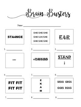 What does this rebus puzzle means ? Brain Breaks/Rebus Puzzle 2 Worksheet (With Answers) by ...