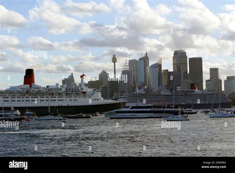 The QE2, the oldest ship in the Cunard fleet, makes her last visit to