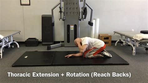 Thoracic Extension Rotation Reach Backs Youtube