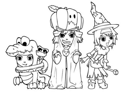 They are inspired by the characters in halloween costumes from episode 6 of wandavision. Scary Halloween Costume Coloring Page | Coloring Sky