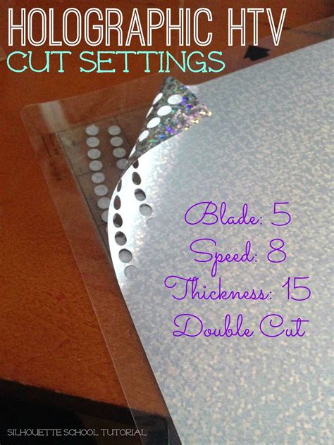 How To Cut Holographic Heat Transfer Vinyl Free Cut File Silhouette