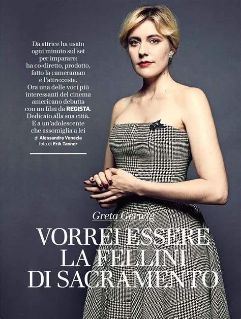 Greta Gerwig In Io Donna Del Corriere Della Sera Magazine November