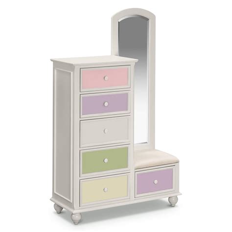 4.0 out of 5 stars. Colorworks White Tall Chest & Mirror | Value City Furniture