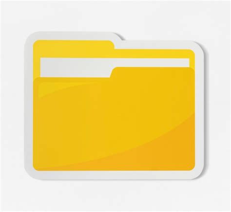 Premium Psd Icon Of A Yellow Folder