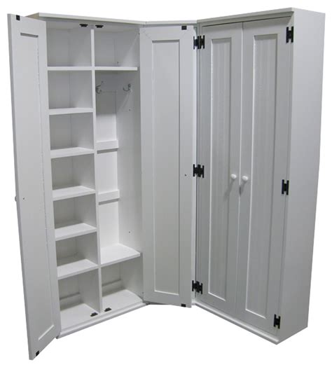 Custom Corner Locker Setup With Shelves And Doors Sawdust City Llc