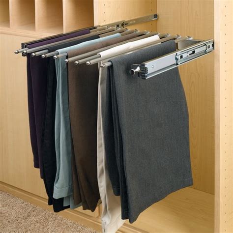 Shop pants hanger rack at target™. Rev-A-Shelf Pull Out Pants Rack-9 Pair Capacity PSC-1814CR ...