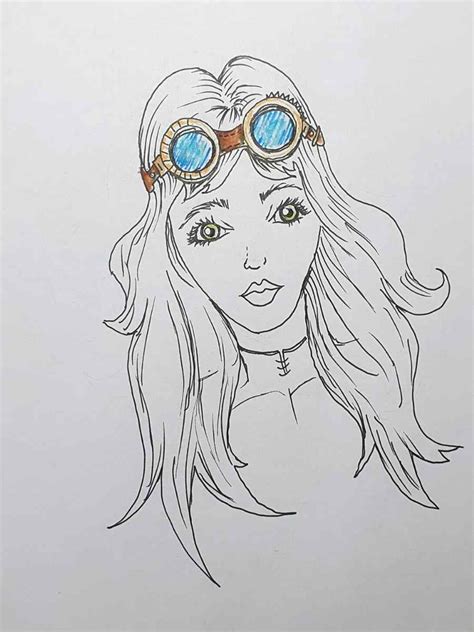 How To Draw Steampunk Goggles Artsydee Drawing Painting Craft