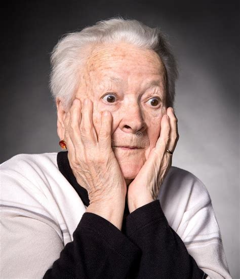 portrait of surprised old woman stock image image of people woman 31594259