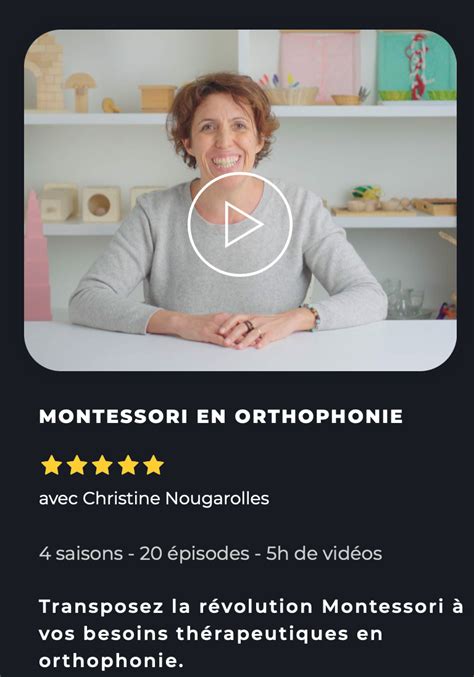 Montessori En Orthophonie