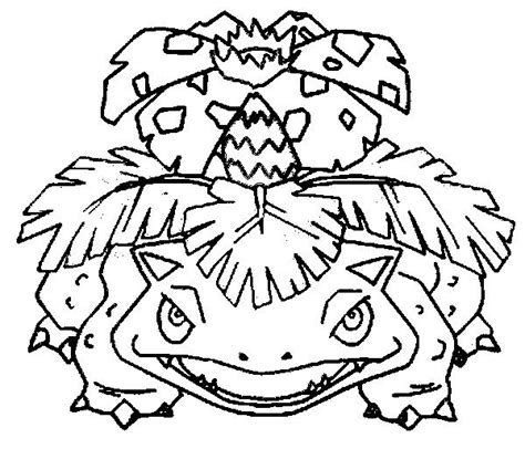 A warning to those who want to edit it, preferred zoom to edit colors are under 100%. Picture Coloring Pokemon Coloring Pages Venusaur With ...