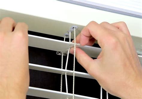 How To Replace String Ladder On Horizontal Blinds Fix My Blinds