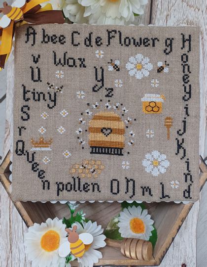 The Alphabet Of Bees From The Little Boot Stitch Cross Stitch Charts