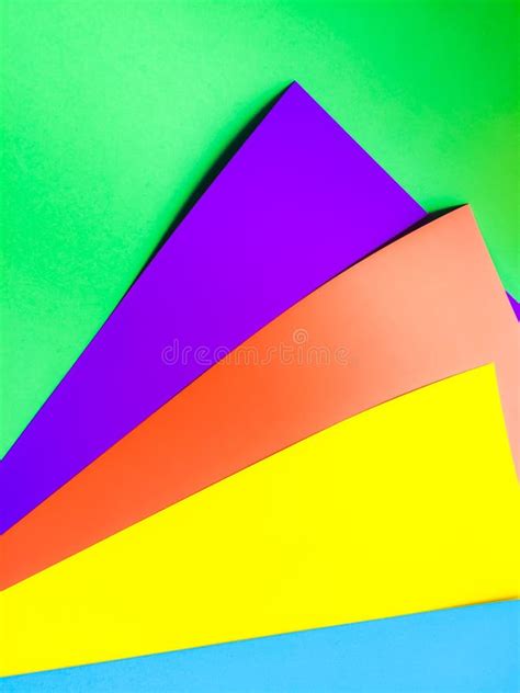Overlapping Colors Paper Scene Stock Image Image Of Wallpaper Shapes