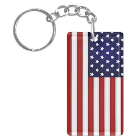 American Flag Keychain | Zazzle.com | American flag keychain, Keychain display, Keychain