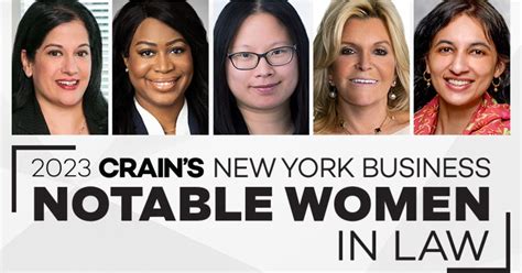 Introducing Crain S 2023 Notable Women In Law Crain S New York Business