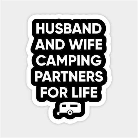 Husband And Wife Camping Partners For Life Camping Lover Magnet