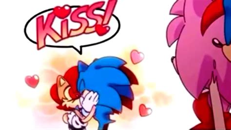Princess Sally Acorn And Sonic Kissing