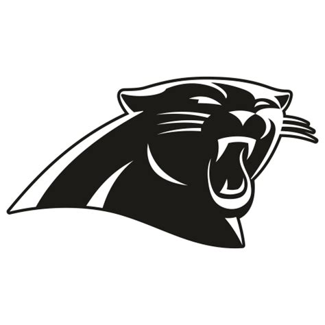 Carolina Panthers Black And White Svg Carolina Panthers Nfl Vector