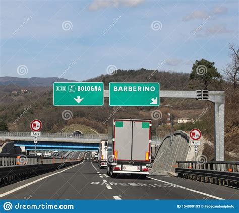 Big Highway Sign In Italy Stock Image Image Of Signs 154899193