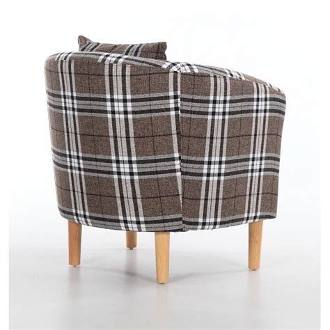 Tartan decor tartan chair tartan christmas christmas lounge christmas chair country christmas merry christmas deco champetre cozy corner. Edinburgh Tartan Fabric Tub Chair Armchair Brown | Chairs ...