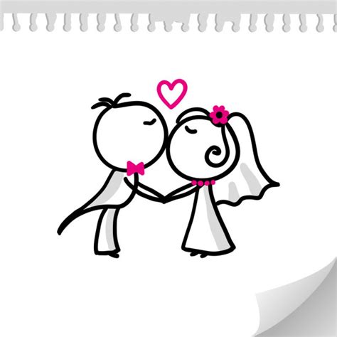 Finde und downloade kostenlose grafiken für scherenschnitt. Brautpaar Skizze Hochzeit Zeichnen - Hochzeits Idee