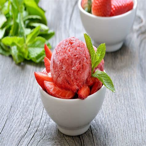 Strawberry Sorbet Recipe How To Make Strawberry Sorbet