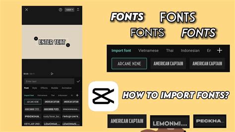 How To Import Fonts On Capcut Capcut Tutorial Youtube