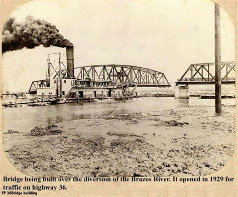 Bridge On Highway 36 Over Brazos River 1929 Native Texan