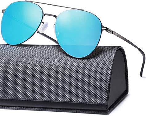 avaway ultraleicht verspiegelte sonnenbrille für herren und damen nylon gläser mit uv400 schutz