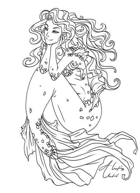 coloriage sirène  Mermaid coloring pages, Mermaid coloring, Coloring pages