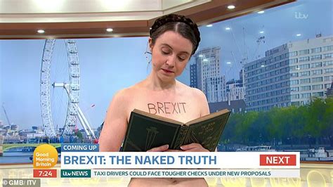 Anti Brexit Economist Appears NAKED On GMB Four Days After Stunning Radio By