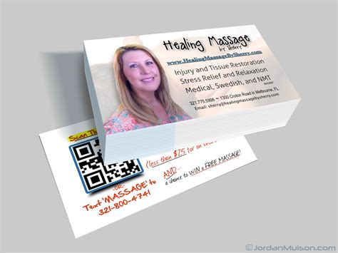 Massage Therapist Business Cards Massage Therapist Massage Therapy Watercolor Business Card