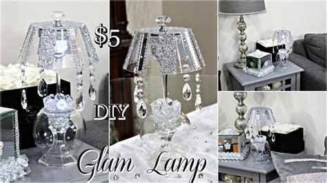 Diy Dollar Tree High End Glam Lamp Decor Diy Glam Home Decor Ideas Youtube