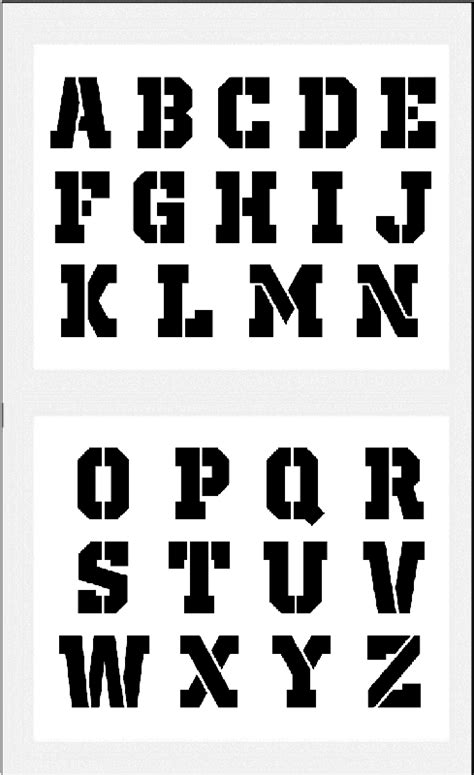 Gratis clip art illustrationen zum downloaden und ausdrucken. Schrift-Schablone 5cm Druckbuchstaben Alphabet groß - hbm ...