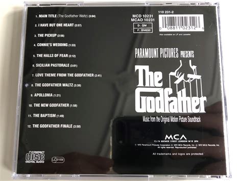 Paramount Pictures Presents The Godfather Music From The Original