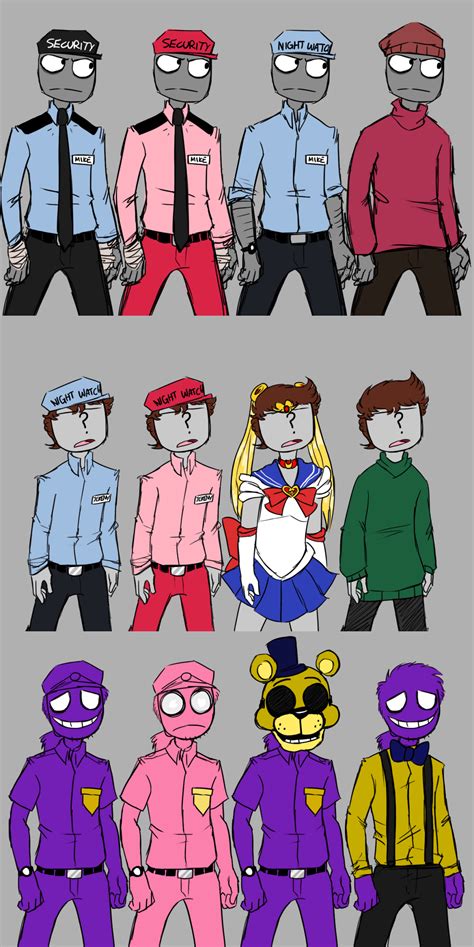 Five Fights At Freddy S Alternative Outfits Five Nights At Freddy S Know Your Meme Fnaf
