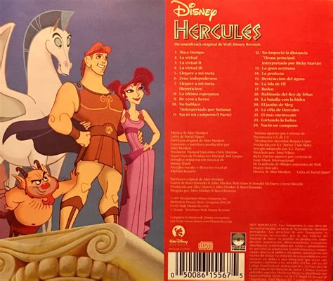 Cd Hercules Soundtrack Español Disney Ricky Martin Tatiana Mercado Libre
