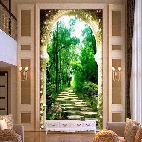Custom Photo Wallpaper Chinese Landscape Painting Mystery Background