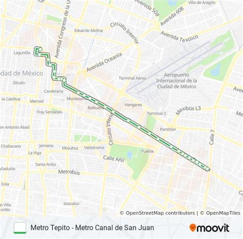 Ruta Metro Tepito Metro Canal De San Juan Horarios Paradas Y Mapas