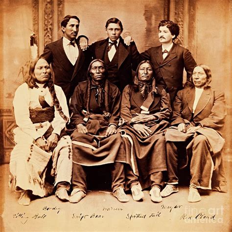 Chiefs Sitting Bull Spotted Tail Red Cloud And Swift Bear 1875