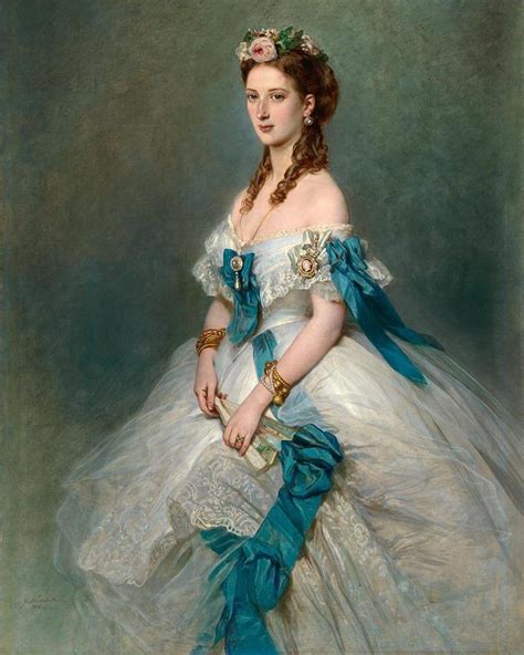 Alexandra Princess Of Wales Later Queen Alexandra 1844 1925 By Franz Xaver Winterhalter Ca