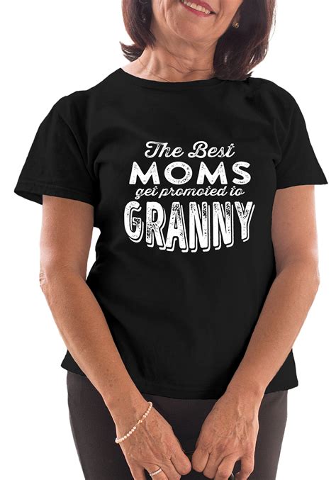 Feisty And Fabulous Best Grandma Shirt Granny T Shirts Black Mom To