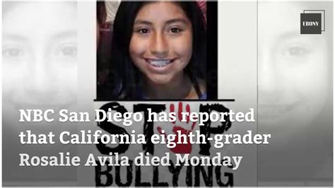 13 Year Old Rosalie Avila Commits Suicide After Being Bullied Ebony