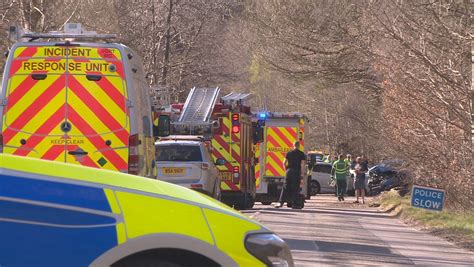 Four Vehicle Crash In Aberdeenshire Leads To Closure Of Busy Road In