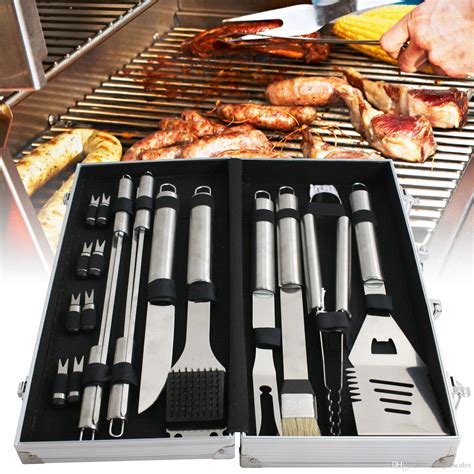 2020 bbq barbecue tool set grill grilling tools accessory stainless steel from weightscales 16