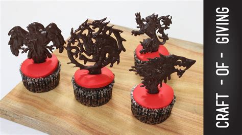 Game Of Thrones House Sigils Cupcakes Using Ipad 3 Craft Of Giving