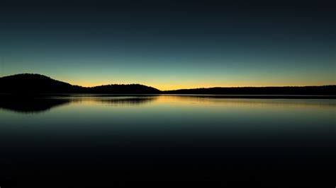 Paulina Lake Wallpaper 4k Oregon Sunrise Silhouette Body Of Water