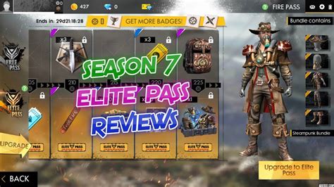 Elite pass holders will feel really lucky to get a rare item right at the starting of the season 26 at just 10 badges. FREE FIRE ELITE PASS SEASON 7 REVIEW-NO1GAMER - YouTube